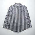 Brooks Brothers REGENT ボタンダウンシャツ L グレー ストライプ ノンアイロン コットン