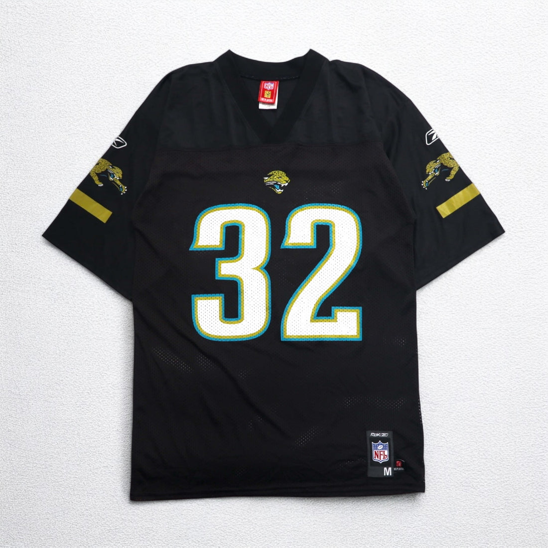 Reebok ゲームシャツ NFL PLAYERS フットボール ユニフォーム M ブラック メッシュ ナンバリング