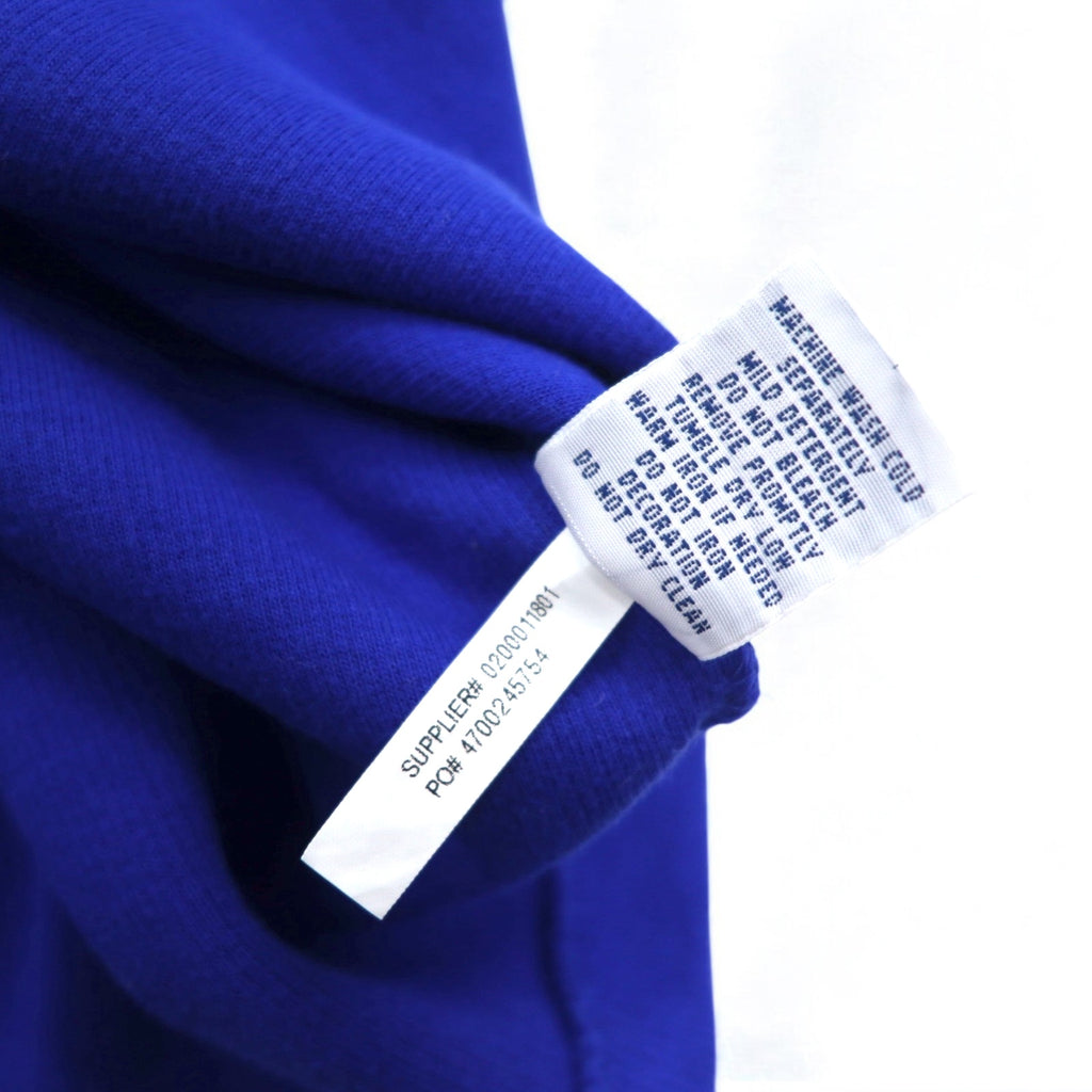 POLO RALPH LAUREN Half-Zip Sweatshirt L Blue Cotton Small Pony Embroidery