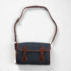 Polo Ralph Lauren ブラックウォッチ ショルダーバッグ グリーン PVC レザー チェック