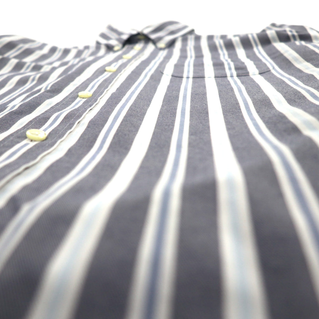 Brooks Brothers REGENT ボタンダウンシャツ L グレー ストライプ ノンアイロン コットン
