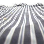Brooks Brothers REGENT ボタンダウンシャツ L グレー ストライプ ノンアイロン コットン