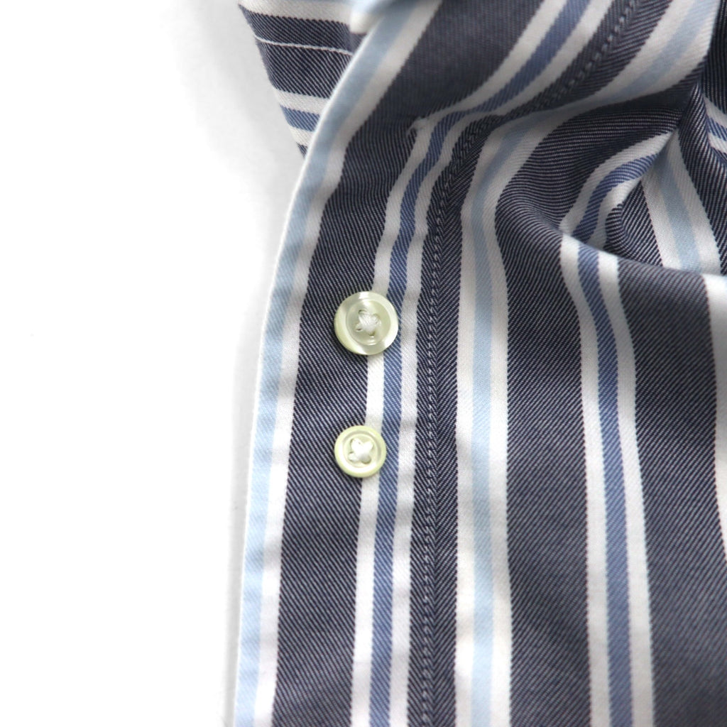 Brooks Brothers REGENT ボタンダウンシャツ L グレー ストライプ ノンアイロン コットン