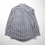 Brooks Brothers REGENT ボタンダウンシャツ L グレー ストライプ ノンアイロン コットン