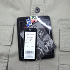 FUBU 00's Utility Work Shirt M Beige Cotton Big Size Unused Item