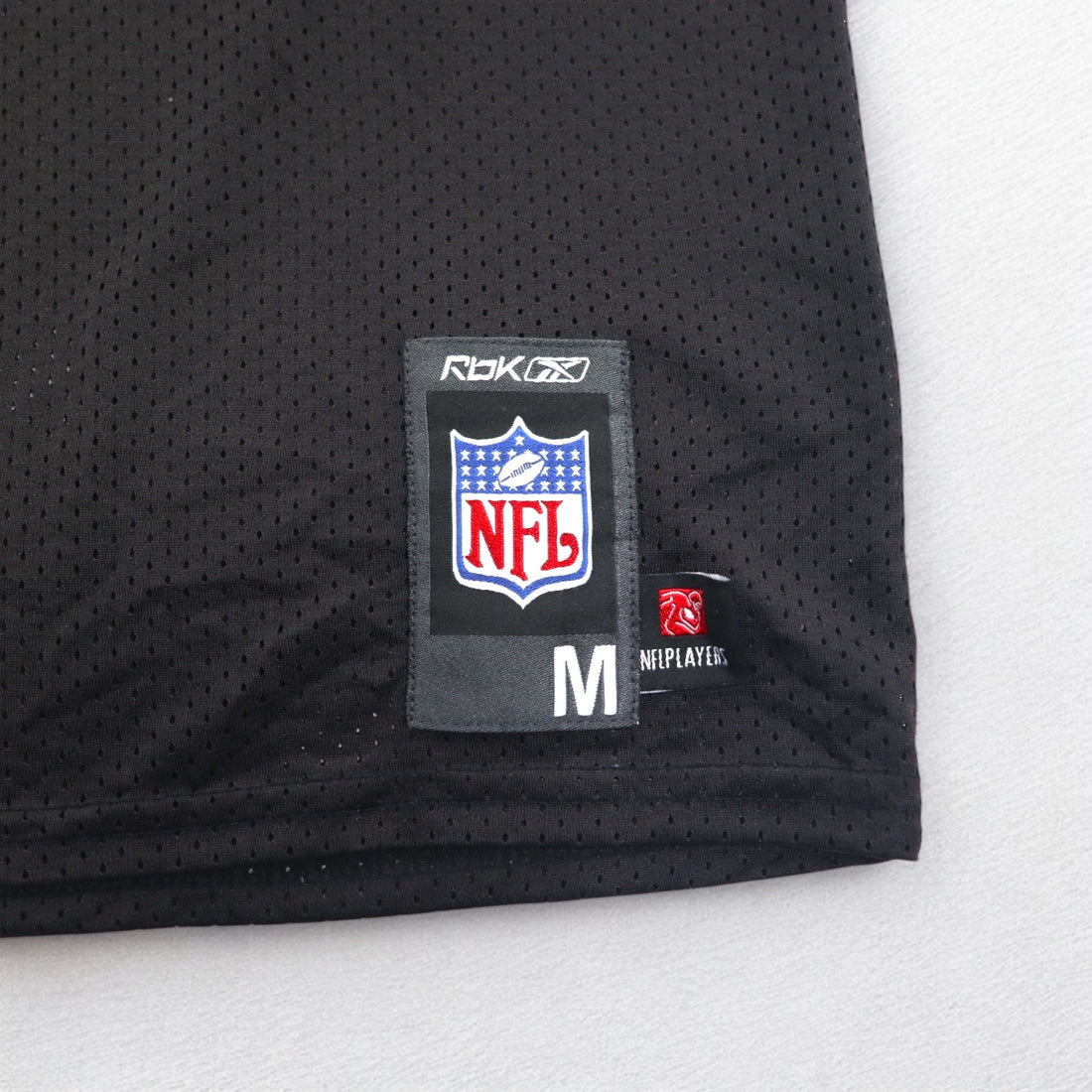 Reebok ゲームシャツ NFL PLAYERS フットボール ユニフォーム M ブラック メッシュ ナンバリング