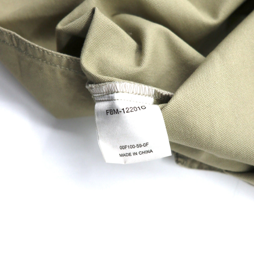 FUBU 00's Utility Work Shirt M Beige Cotton Big Size Unused Item