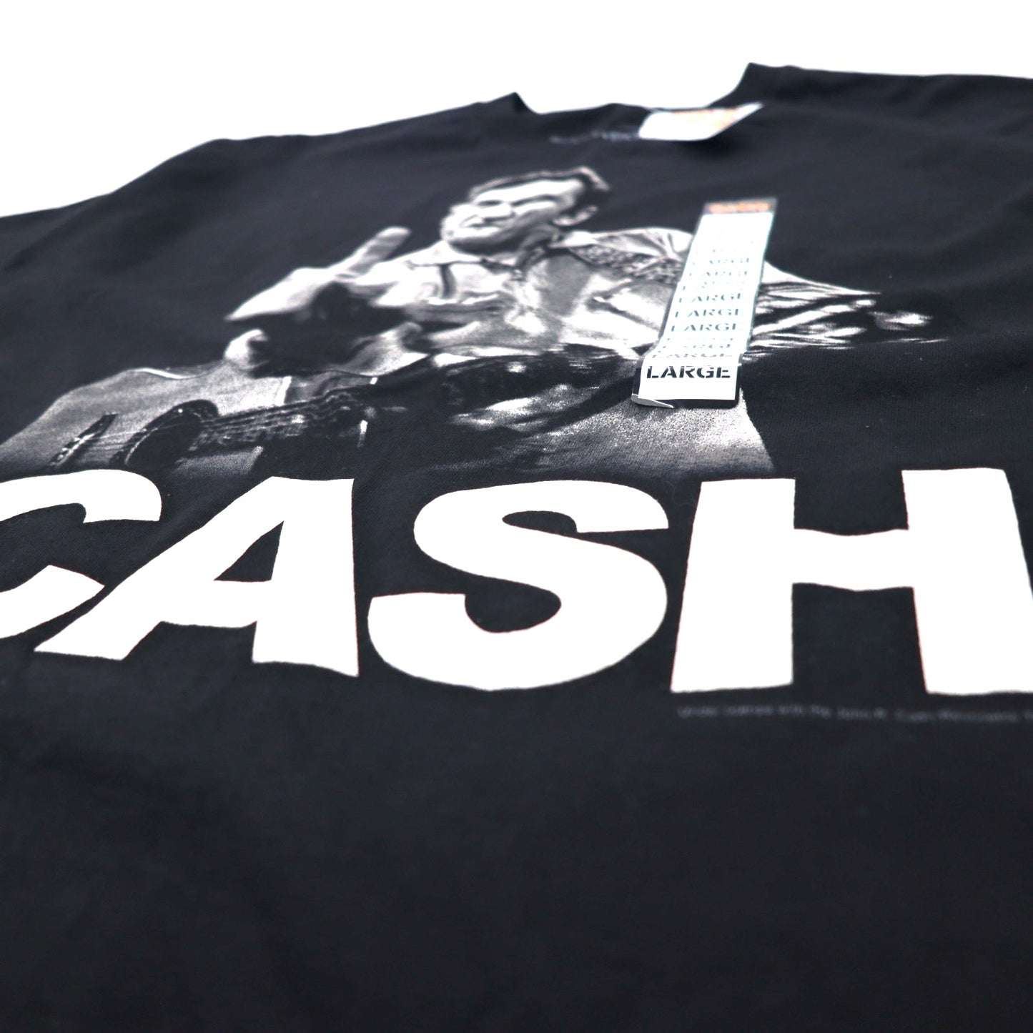 JIM MARSHALL CLOTHING ジョニーキャッシュ バンド Tシャツ L ブラック コットン JOHNNY CASH 未使用品