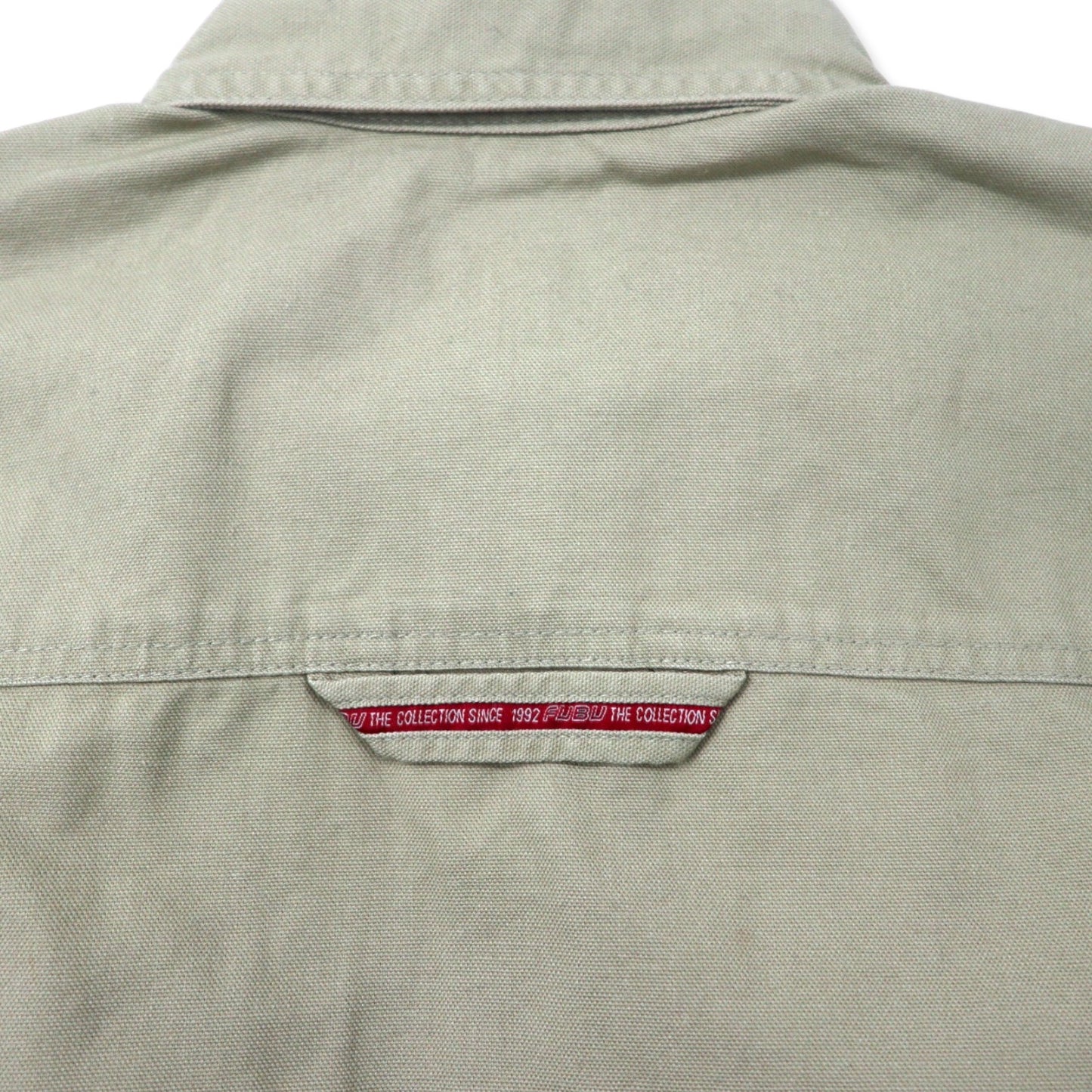 FUBU 00年代 ユーティリティ ワークシャツ M ベージュ コットン ビッグサイズ 未使用品