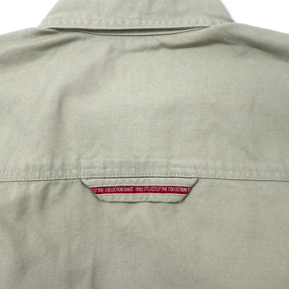 FUBU 00年代 ユーティリティ ワークシャツ M ベージュ コットン ビッグサイズ 未使用品