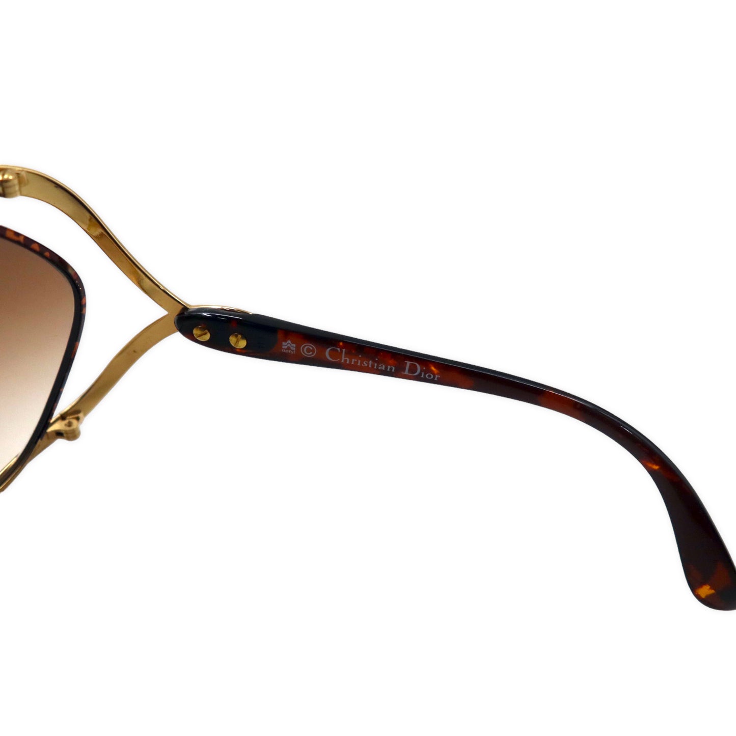 Christian Dior Sunglasses Gold Brown Tortoiseshell 2056 10 67 