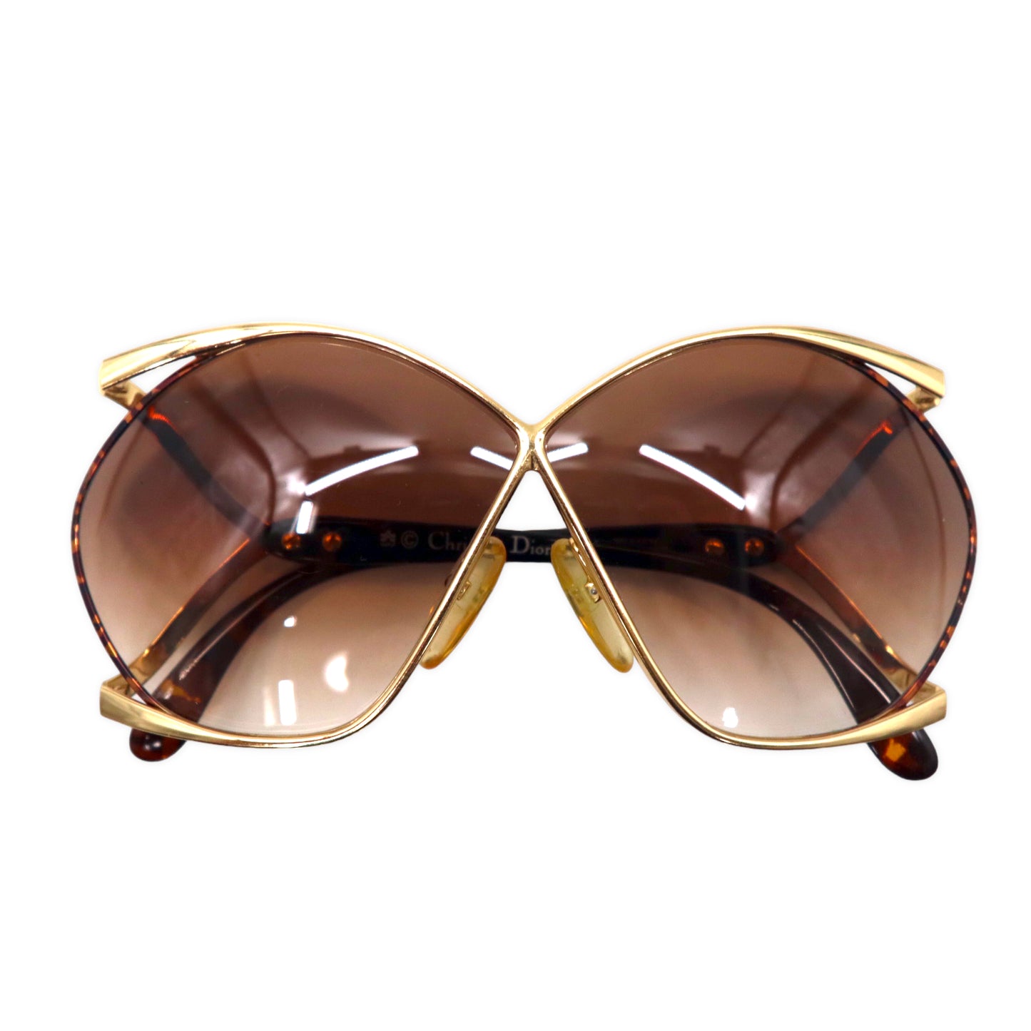 Christian Dior Sunglasses Gold Brown Tortoiseshell 2056 10 67