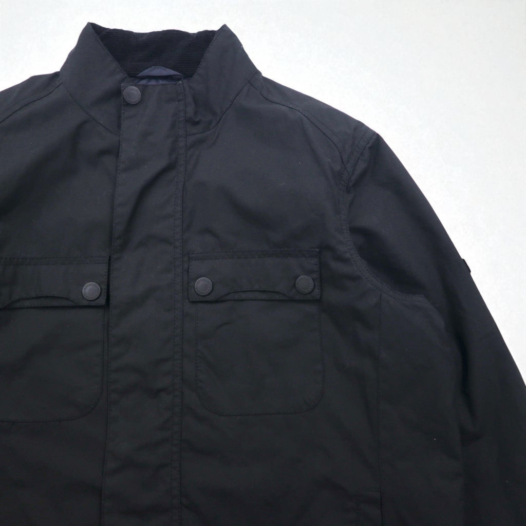 BARBOUR INTERNATIONAL LOCK WAX JACKET, Oiled Motorcycle Jacket, Size M, Black, Double Zip, MWX1176BK71