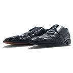 STACY ADAMS Straight Tip Dress Shoes 27.5cm Black Leather Stitching Wingtip 24509