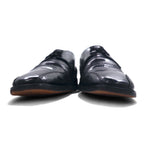 STACY ADAMS Straight Tip Dress Shoes 27.5cm Black Leather Stitching Wingtip 24509
