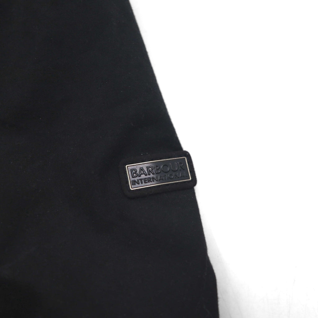 BARBOUR INTERNATIONAL LOCK WAX JACKET, Oiled Motorcycle Jacket, Size M, Black, Double Zip, MWX1176BK71