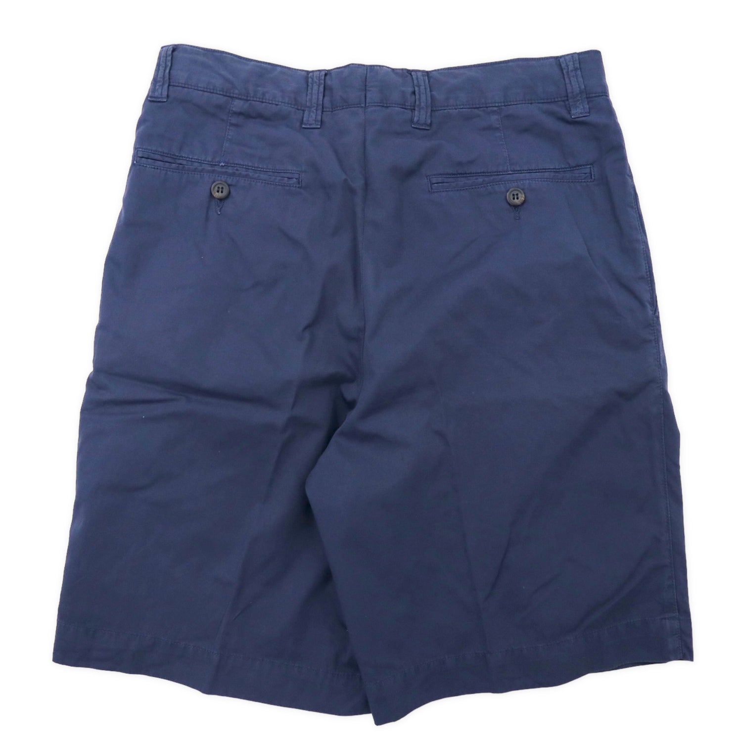 ERMENEGILDO ZEGNA Italian MADE 2 TUCK Chino Short Pants 46 Navy