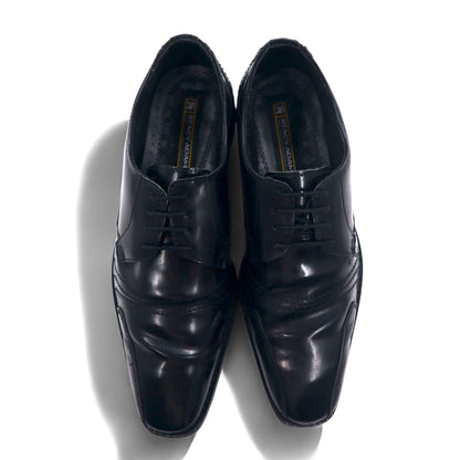 STACY ADAMS ストレートチップ ドレスシューズ 27.5cm ブラック レザー ステッチ 外羽根 24509