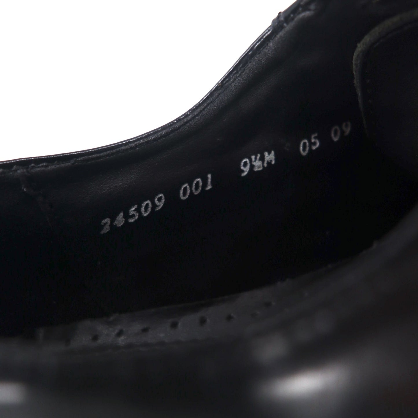 STACY ADAMS ストレートチップ ドレスシューズ 27.5cm ブラック レザー ステッチ 外羽根 24509