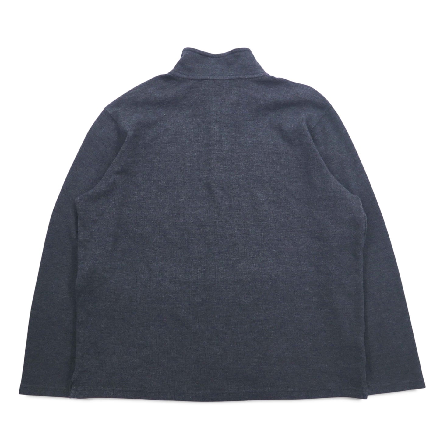 Eddie Bauer Half Button Sweatshirt XL Grey Cotton