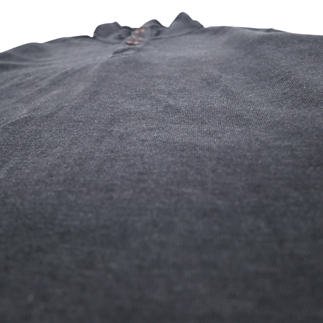 Eddie Bauer Half Button Sweatshirt XL Grey Cotton