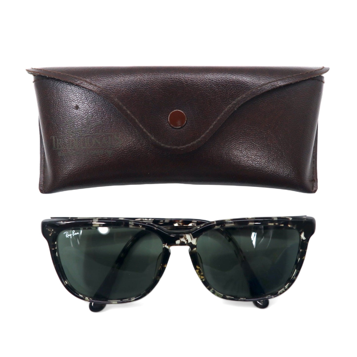 Ray-Ban ボシュロム社製 ヴィンテージ TRADITIONAL ウェリントン サングラス 58◻︎18 ブラック ベッコウ CLINTON B&L Bausch Lomb