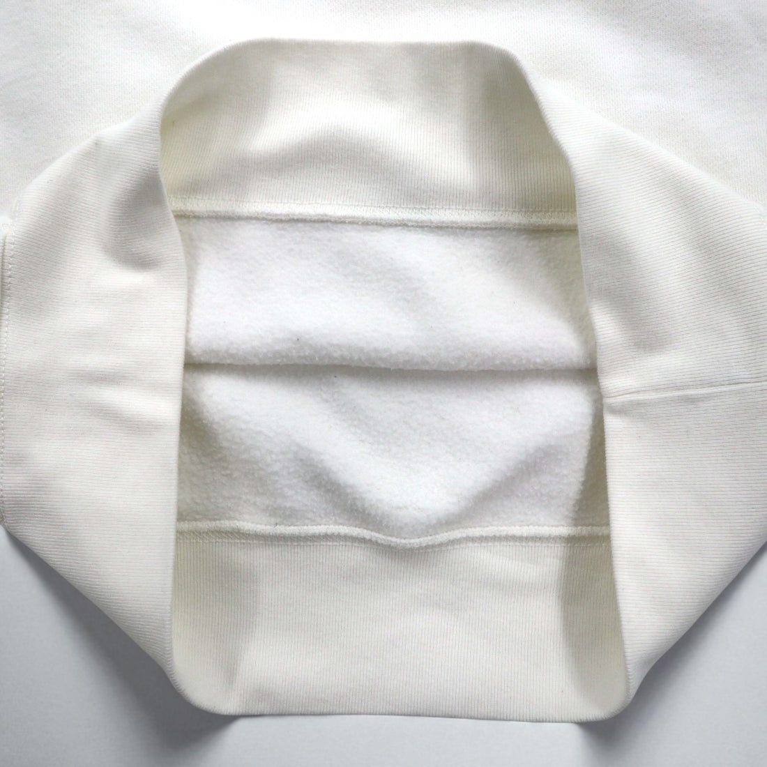Polo by Ralph Lauren 90s Reverse Weave V-Neck Sweatshirt, Size M, White, Fleece-Lined, Small Pony Embroidery