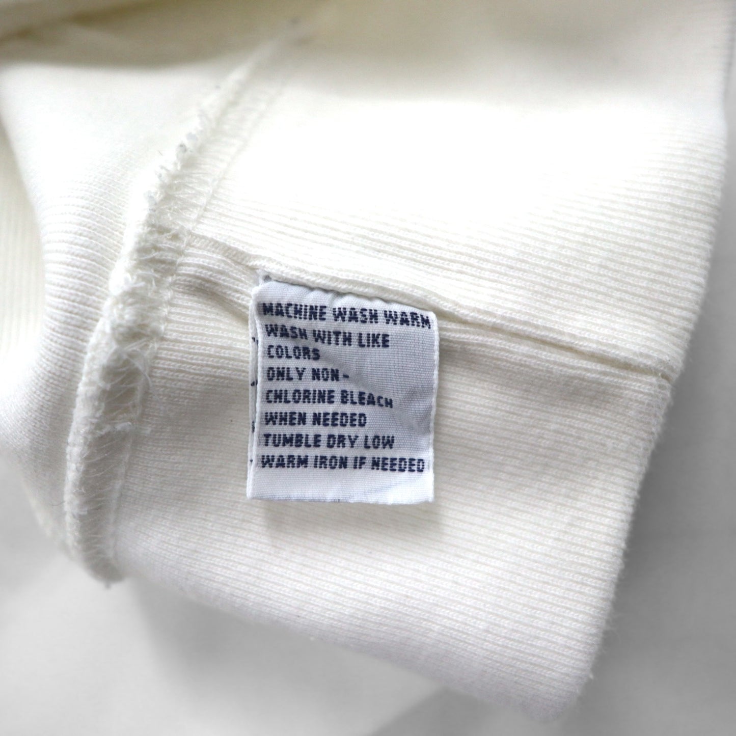 Polo by Ralph Lauren 90s Reverse Weave V-Neck Sweatshirt, Size M, White, Fleece-Lined, Small Pony Embroidery