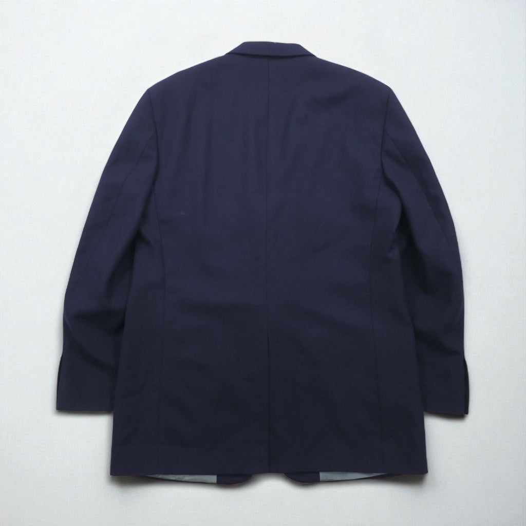Stafford Navy Blazer, 2B, Tailored Jacket, Size L, Navy, Gold Buttons