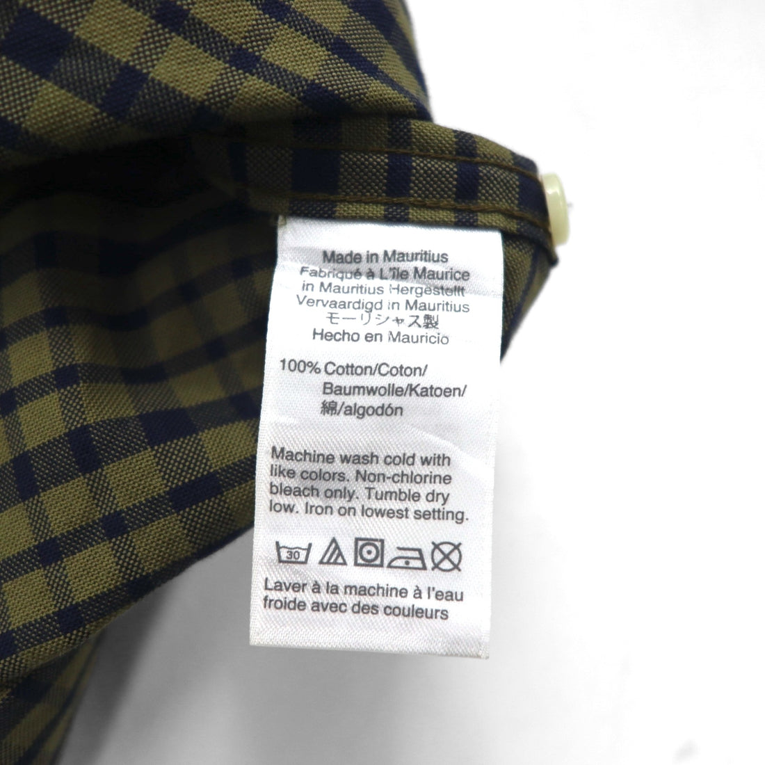 J.CREW American Pima Cotton Button Down Shirt, Size M, Khaki Check, Chest Pocket, Slim, Untucked
