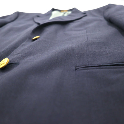 Stafford Navy Blazer, 2B, Tailored Jacket, Size L, Navy, Gold Buttons