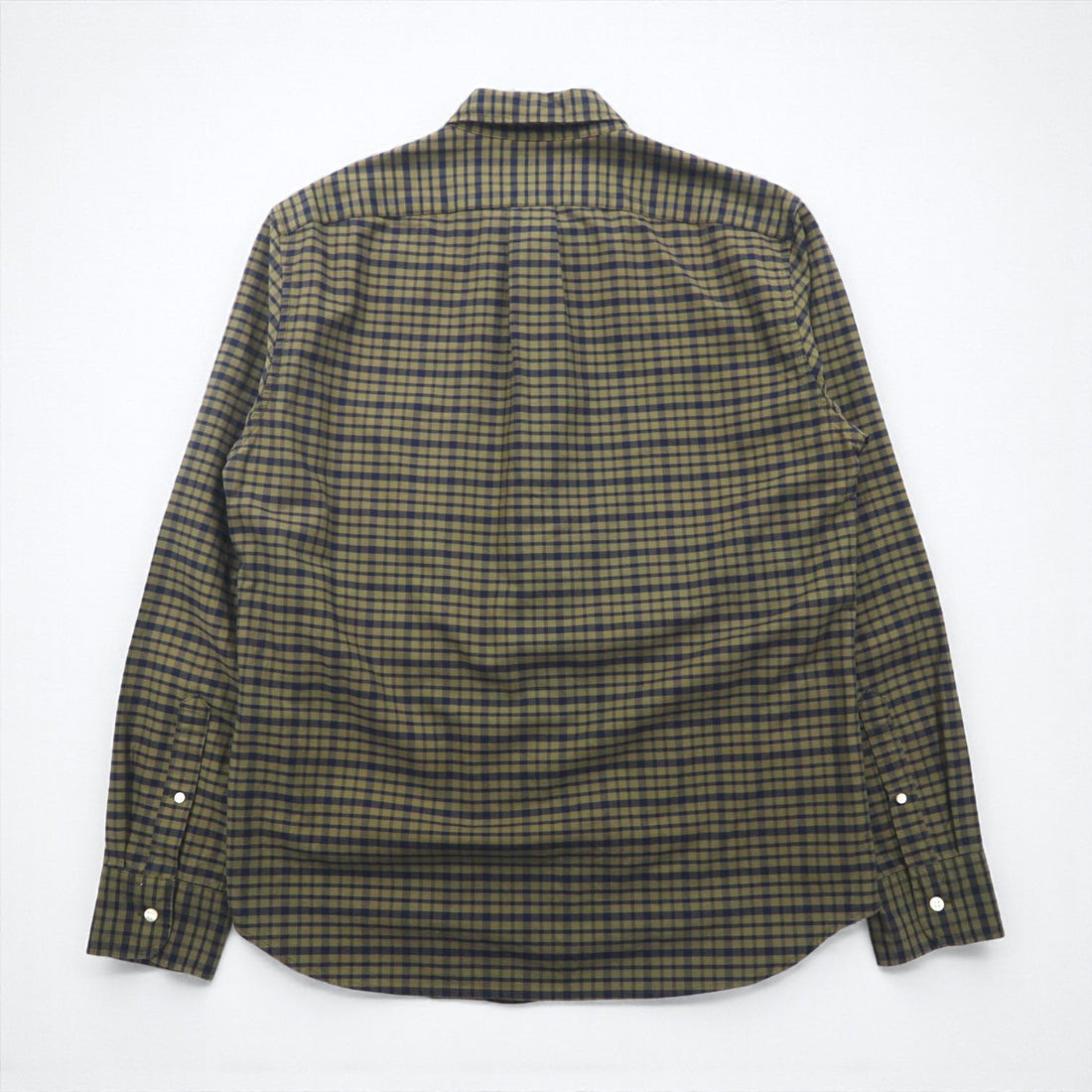 J.CREW American Pima Cotton Button Down Shirt, Size M, Khaki Check, Chest Pocket, Slim, Untucked