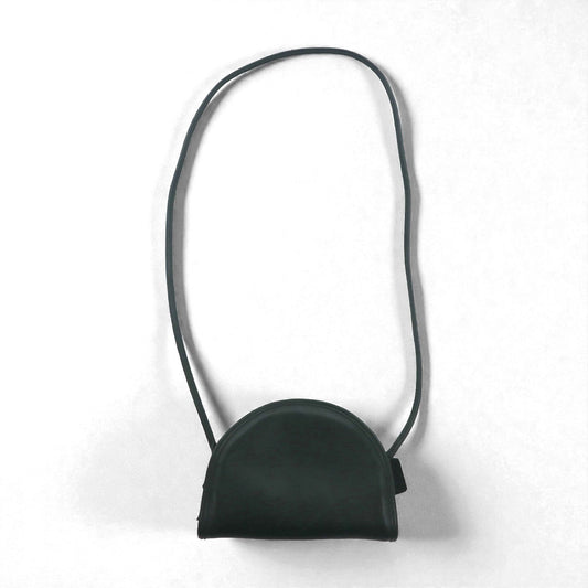 COACH オールドコーチ USA製 ハーフムーン ショルダーバッグ ブラック レザー 牛革 9911