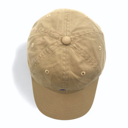 POLO RALPH LAUREN 6パネルキャップ 53cm ベージュ コットン スモールポニー刺繍 未使用品