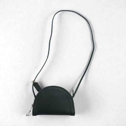 COACH オールドコーチ USA製 ハーフムーン ショルダーバッグ ブラック レザー 牛革 9911