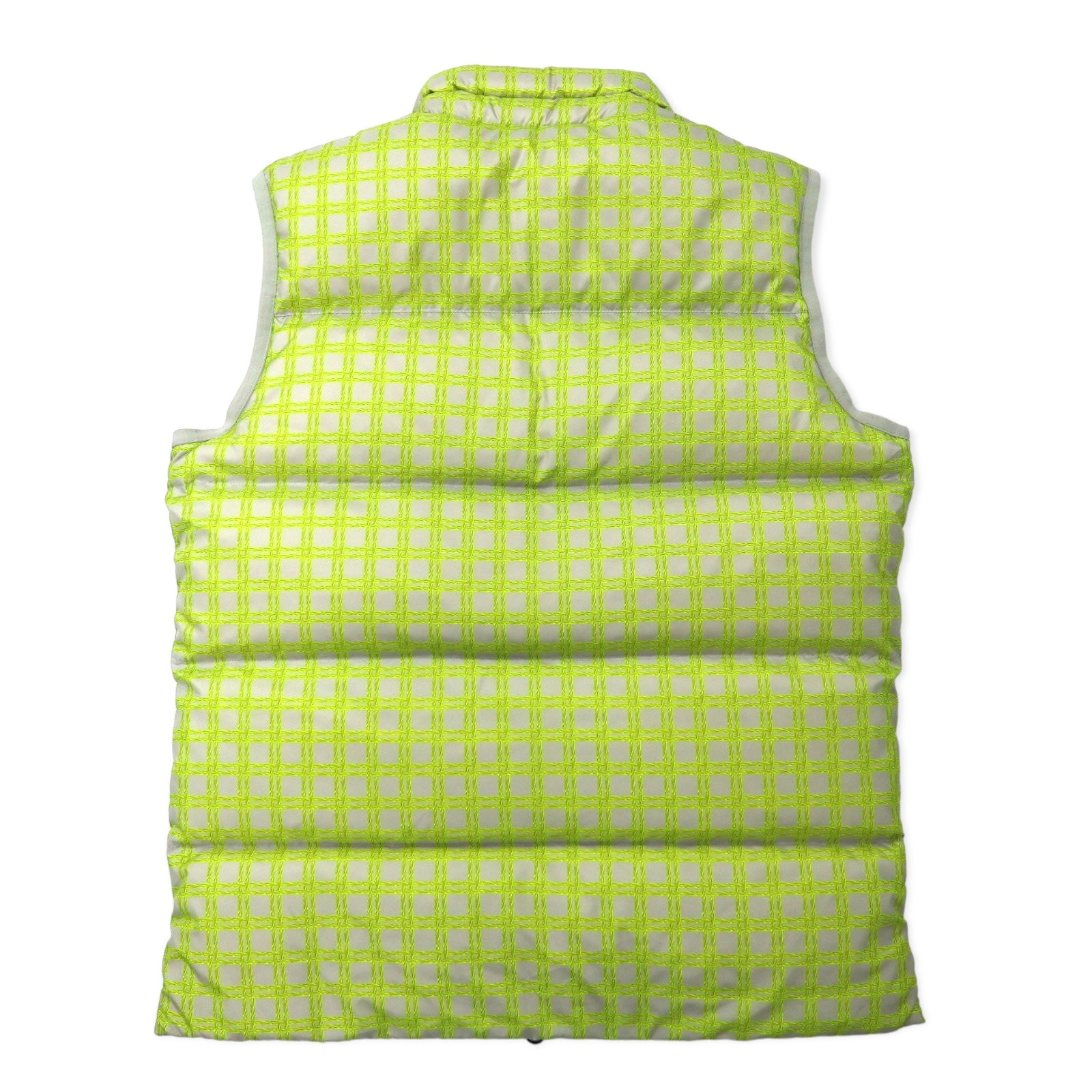 NIKE All-over Pattern Down Vest M Yellow Nylon 550 Fill Power