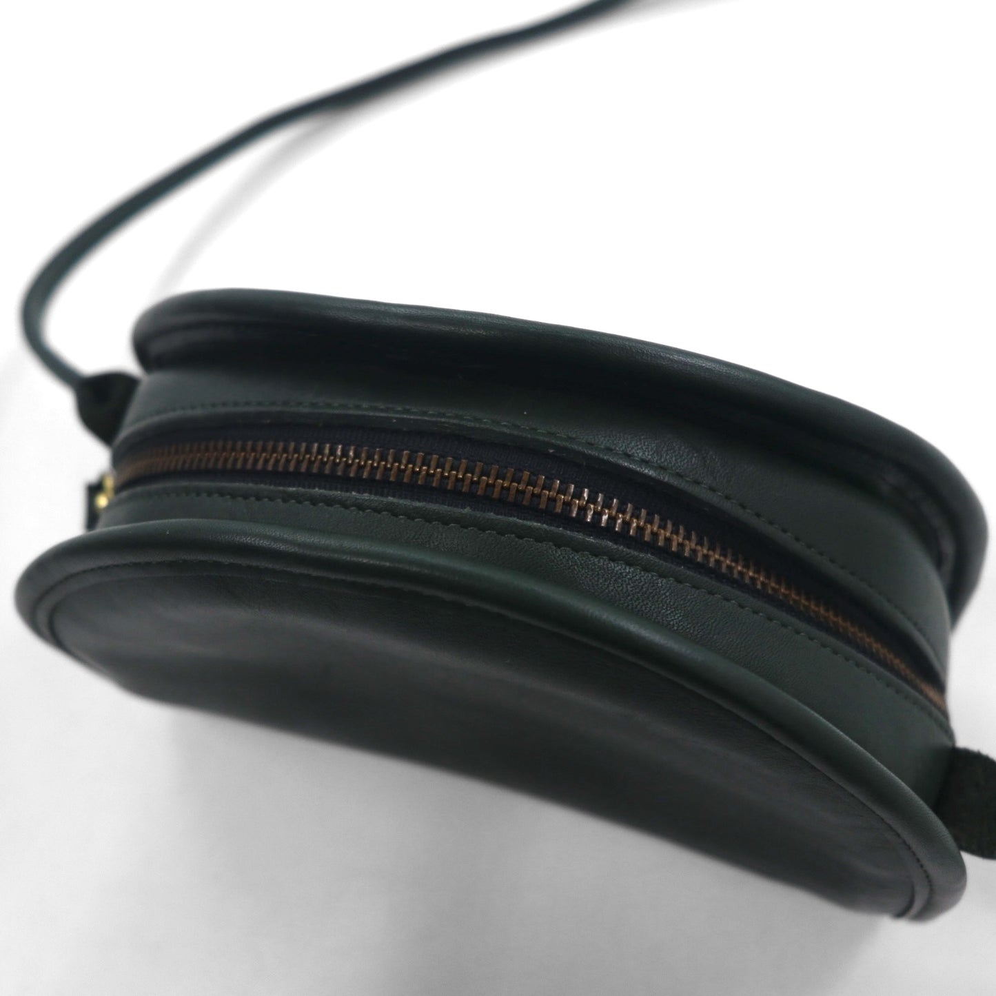 COACH オールドコーチ USA製 ハーフムーン ショルダーバッグ ブラック レザー 牛革 9911