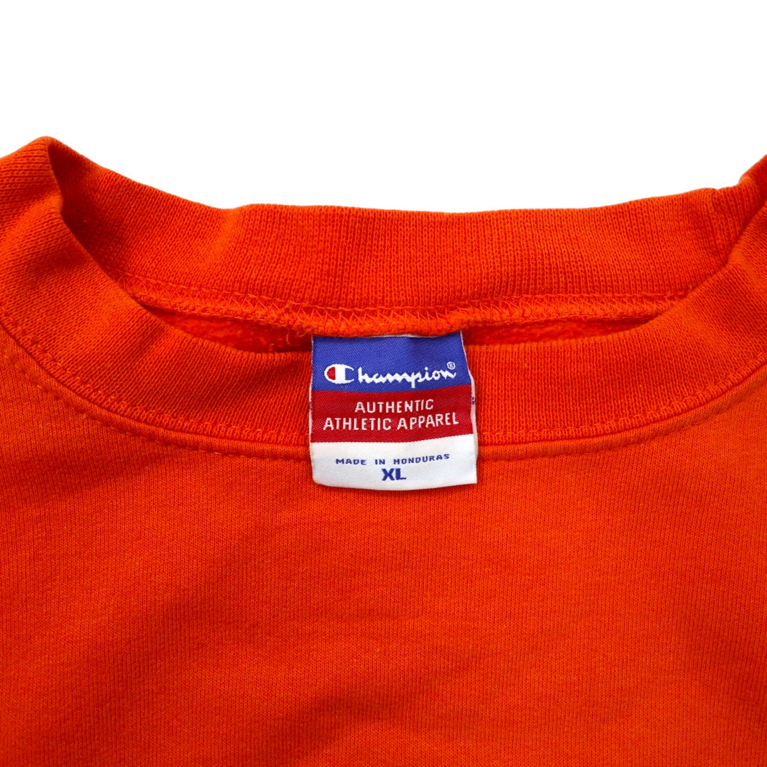 Champion College Print Sweatshirt, XL, Orange, Cotton, Bar Tag, FLORIDA Arch Logo, Made in Honduras