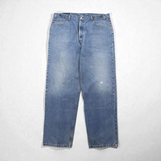 Levi's 00年代 550 RELAXED FIT テーパード デニムパンツ ジーンズ XL インディゴ 550-4891 サスペンダーボタン