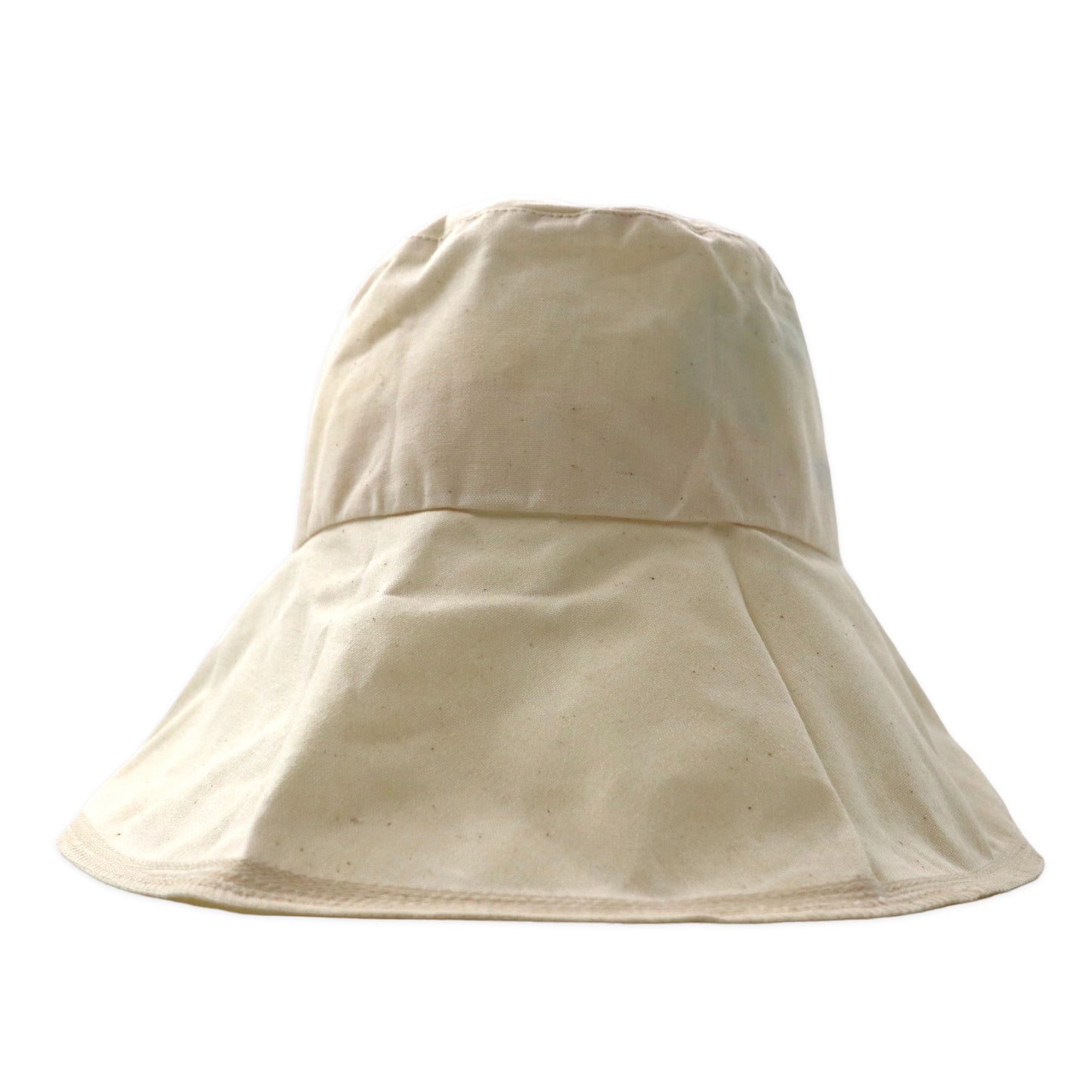 mature ha. × M.NAKAKITA パラフィンハット FREE ホワイト コットン paraffin hat wide random stitch CPF-013 日本製 未使用品