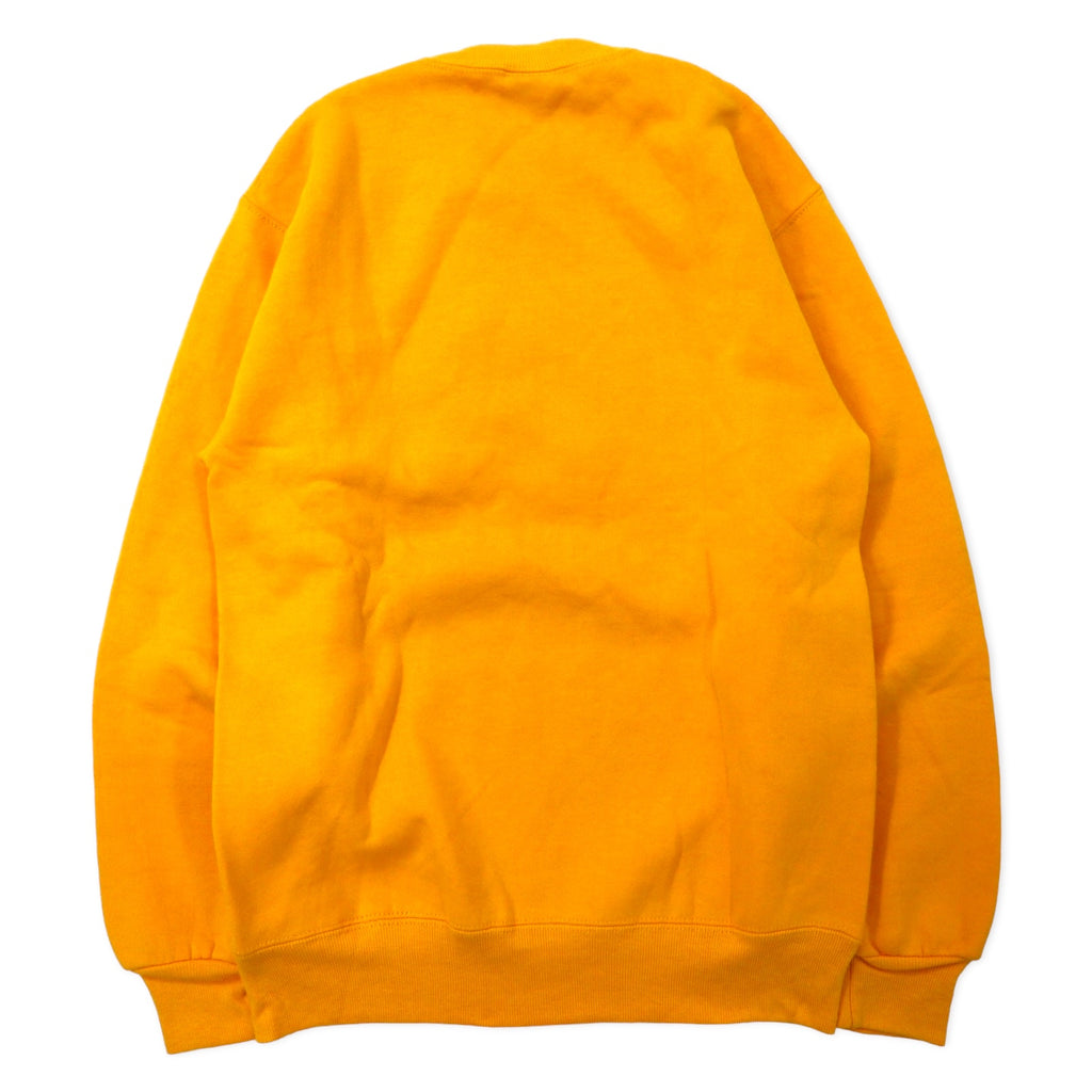 Crazy Shirts USA Made 90s Embroidered Sweatshirt S Yellow Cotton Fleece Lining HONOLULU