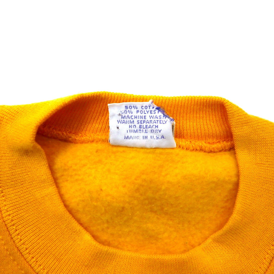 Crazy Shirts USA Made 90s Embroidered Sweatshirt S Yellow Cotton Fleece Lining HONOLULU