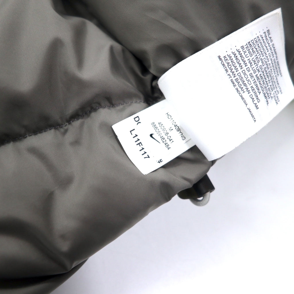 NIKE All-over Pattern Down Vest M Yellow Nylon 550 Fill Power