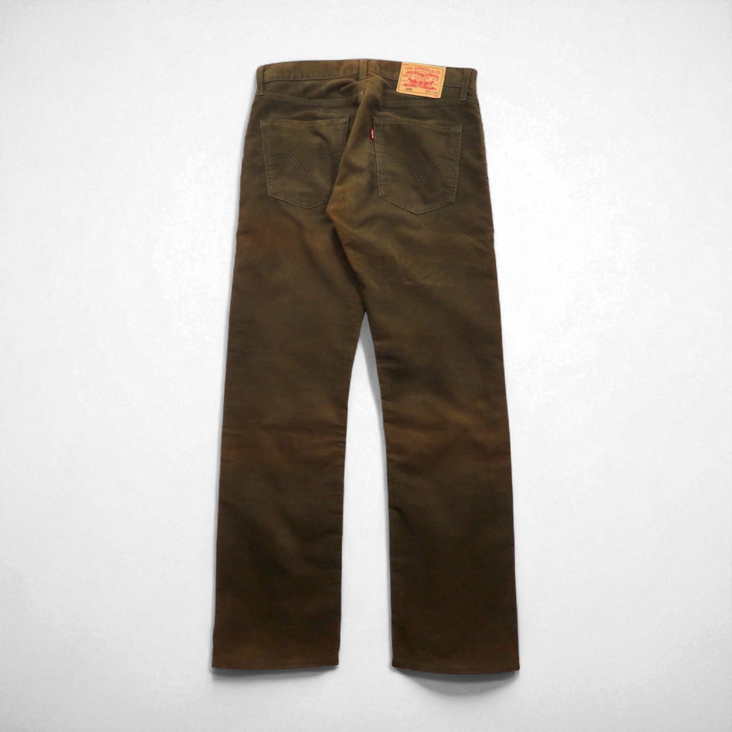 Levi's 505 Corduroy Pants, Size M, Brown, Zipper Fly, 505-40, 2000s
