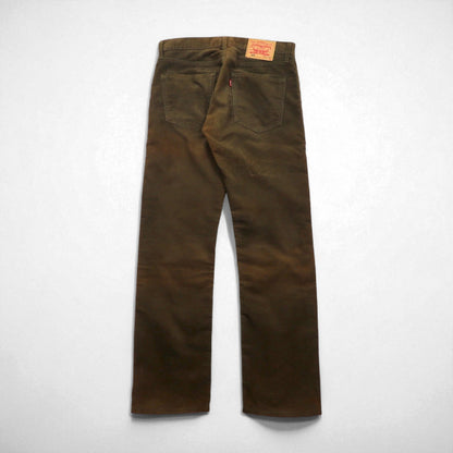 Levi's 505 Corduroy Pants, Size M, Brown, Zipper Fly, 505-40, 2000s
