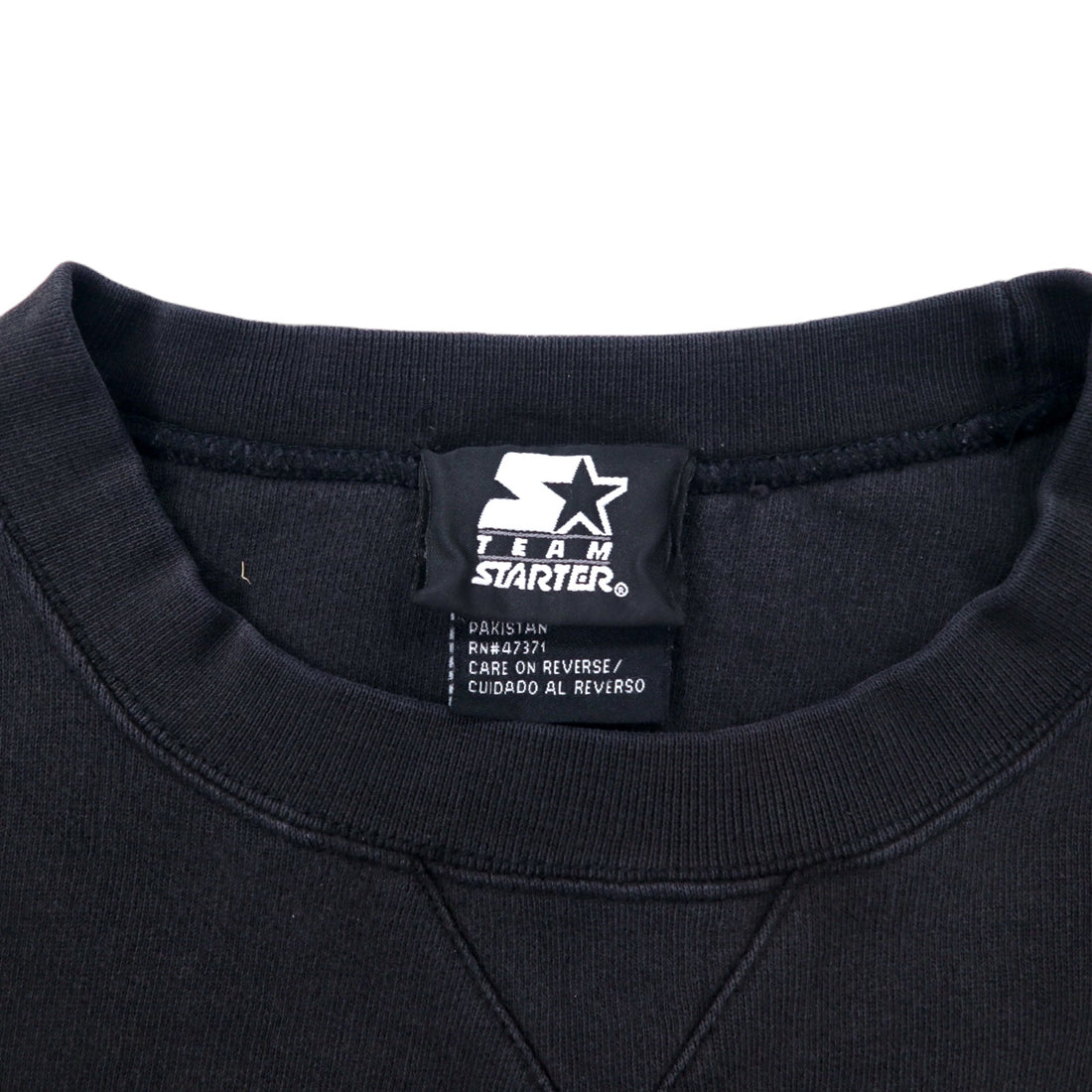 STARTER 90s College Print Sweatshirt XL Black Cotton NCAA Oklahoma COWBOYS Big Size