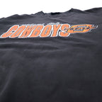 STARTER 90s College Print Sweatshirt XL Black Cotton NCAA Oklahoma COWBOYS Big Size