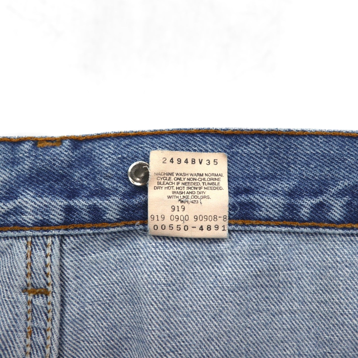 Levi's 00年代 550 RELAXED FIT テーパード デニムパンツ ジーンズ XL インディゴ 550-4891 サスペンダーボタン