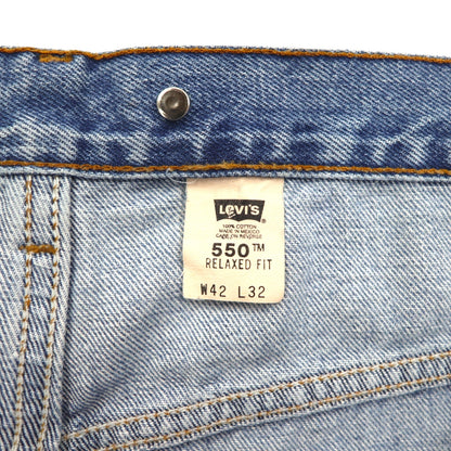 Levi's 00年代 550 RELAXED FIT テーパード デニムパンツ ジーンズ XL インディゴ 550-4891 サスペンダーボタン