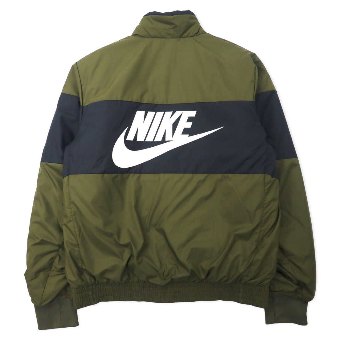 NIKE シンセティック フィル ボンバージャケット 中綿 M カーキ ポリエステル スウォッシュロゴ NSW SYNTHETIC FILL FZ CD9235-395